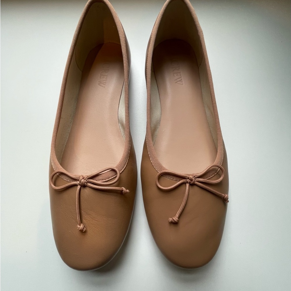 J. Crew Light Brown Ballet Flats